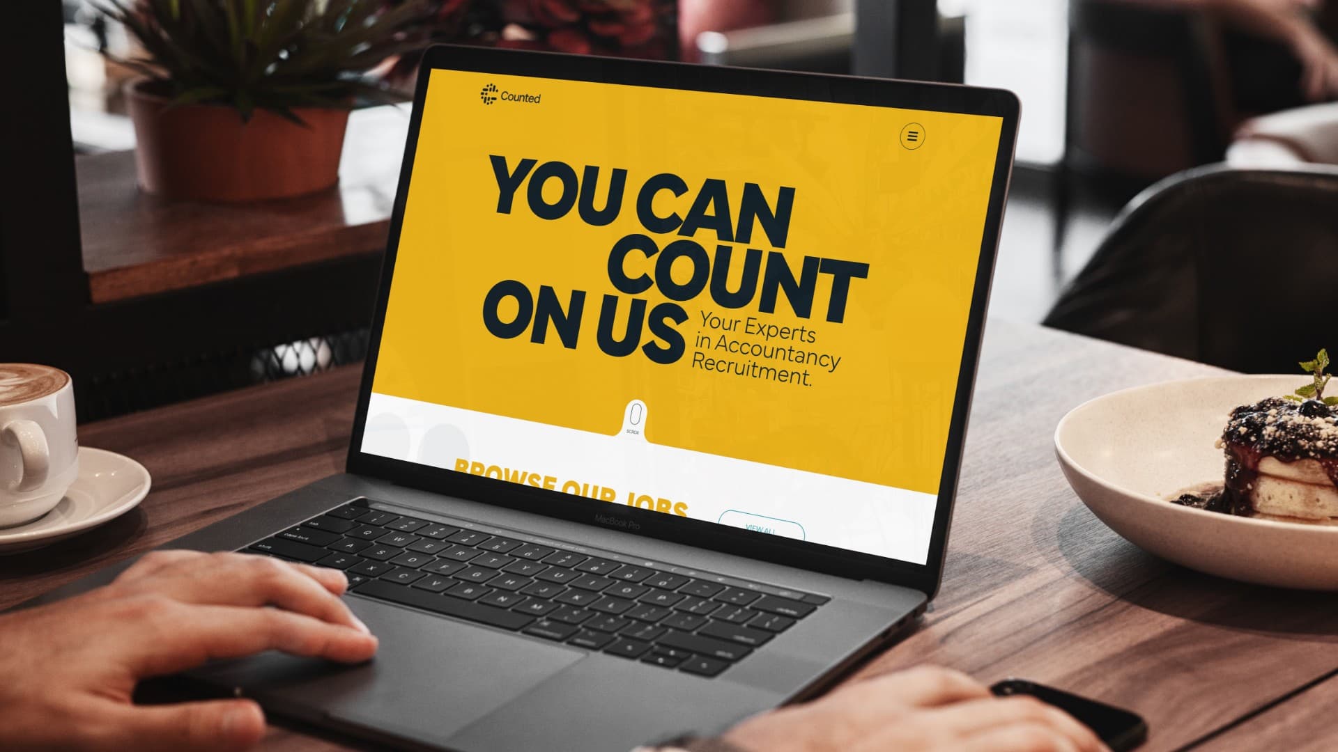 Counted website design by CREATIVEFOLKS